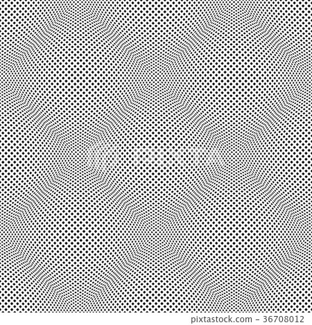 Seamless rounded convex checked pattern. Seamless rounded convex checked pattern. 36708012