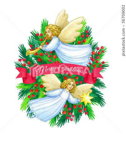 Christmas greeting card. 36709002