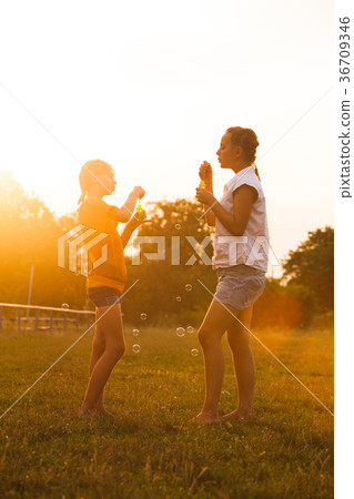 Two teenage girls 36709346