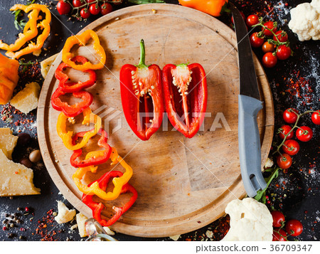 red peppers salad ingredients healthy lifestyle red peppers salad ingredients healthy lifestyle 36709347