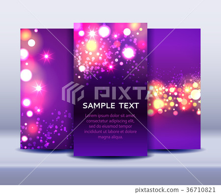 Set of abstract bokeh backgrounds Set of abstract bokeh backgrounds 36710821