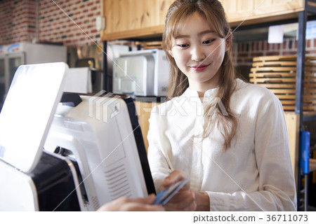 櫃檯，計算器，咖啡廳，餐廳 36711073