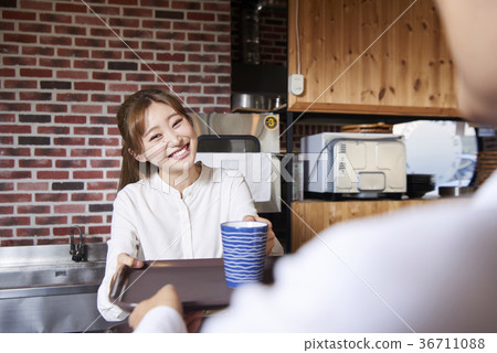 咖啡廳,服務,事業 咖啡廳,服務,事業 36711088
