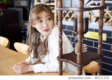 咖啡師，女人，專業 36711135