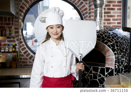 廚師,女人,專業 廚師,女人,專業 36711158