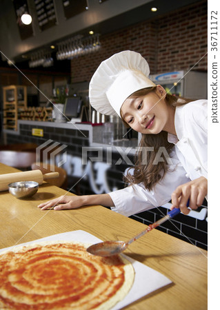 Chef, woman, professional Chef, woman, professional 36711172