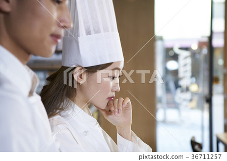廚師，男人，女人，專業 36711257