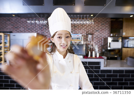 廚師，女人，專業 36711350