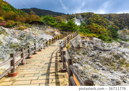 Unzen hell and autumn leaves silk hell Nagasaki Unzen hell and autumn leaves silk hell Nagasaki 36711776