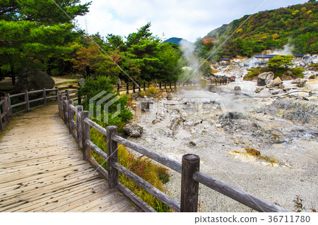 雲仙地獄和秋葉絲綢地獄長崎 雲仙地獄和秋葉絲綢地獄長崎 36711780