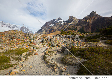 Glaciers and mountains Fitz Roy, Cerro Torre 36713338