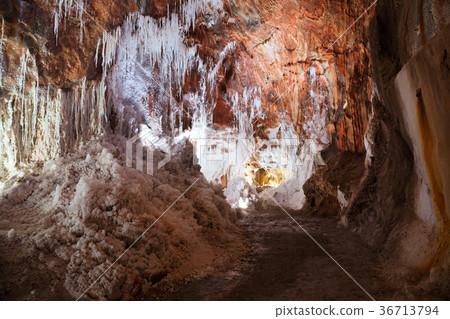 salty stalactites at salt cave 36713794