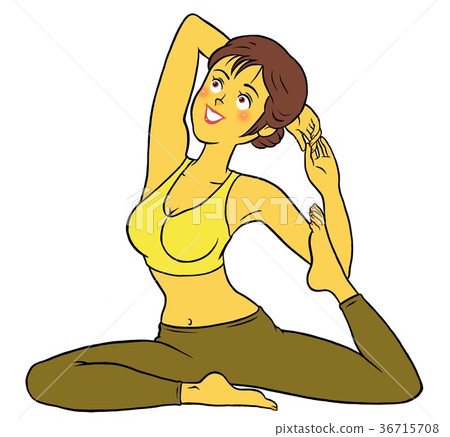 30s women doing diet yoga 30s women doing diet yoga 36715708
