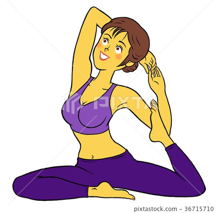 30s women doing diet yoga 30s women doing diet yoga 36715710