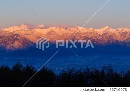 Northern Alps of morning glow 36716978