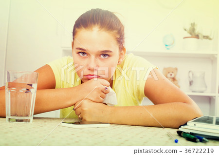 sad girl phone 36722219