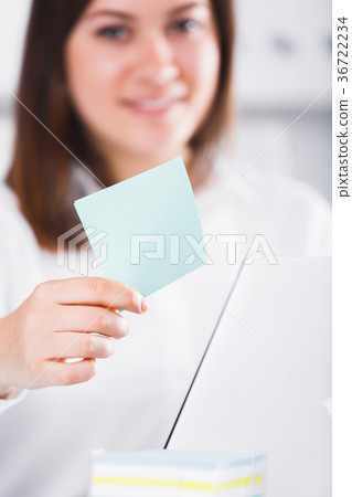 Woman working productively Woman working productively 36722234