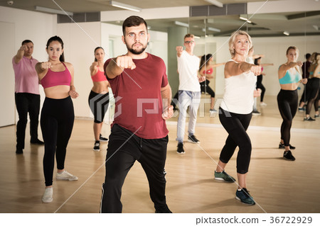 People training at dance class 36722929
