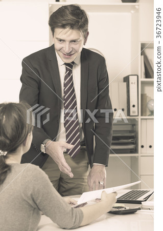 Young smiling man with companion 36723946