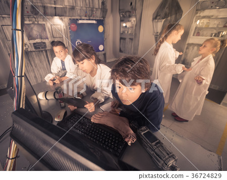 five children solve task in the bunker quest room 36724829