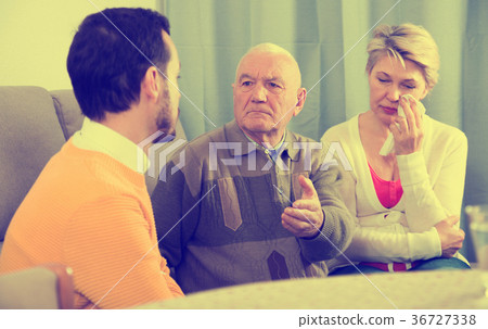 Grandfather instructs grandson Grandfather instructs grandson 36727338