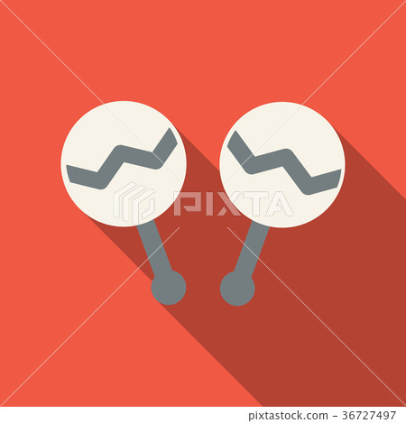 Maracas, maracas icon, musical instrument, beanbag 36727497