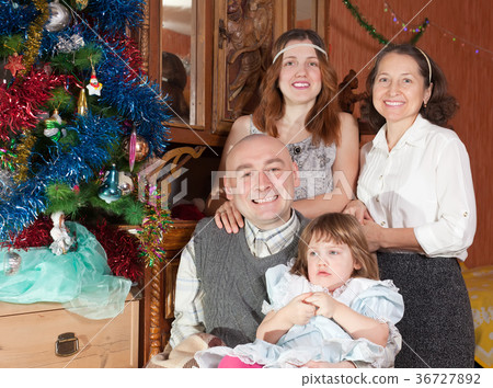 happy three generations family together happy three generations family together 36727892