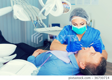 woman in uniform health tooth woman in uniform health tooth 36730714