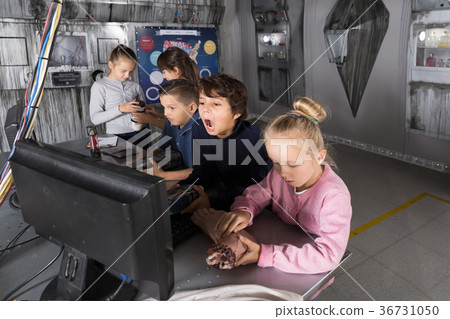 Kids solve riddles in the quest room bunker 36731050