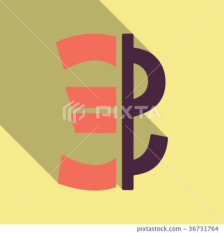Currency vector icon. Style is a flat graphic Currency vector icon. Style is a flat graphic 36731764
