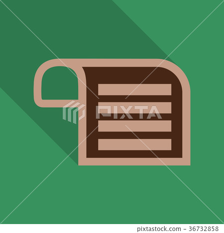 Vector Note Paper in flat style with shadow Vector Note Paper in flat style with shadow 36732858
