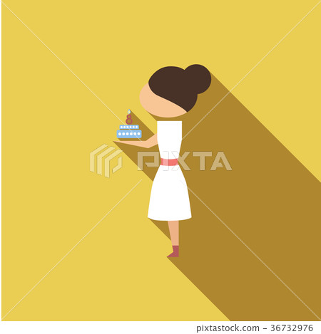 Vector illustration cartoon mother with present Vector illustration cartoon mother with present 36732976