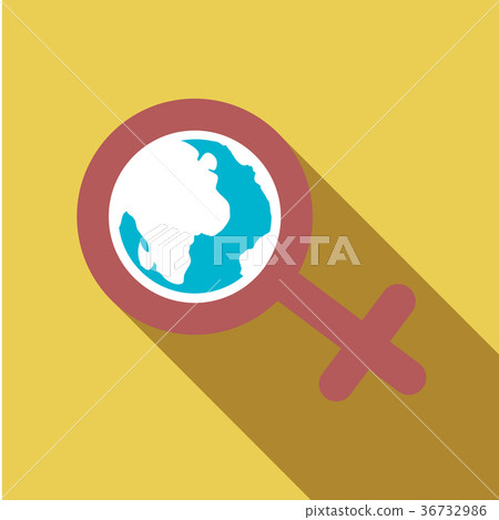 female symbol of the tape. man icon. flat design. female symbol of the tape. man icon. flat design. 36732986