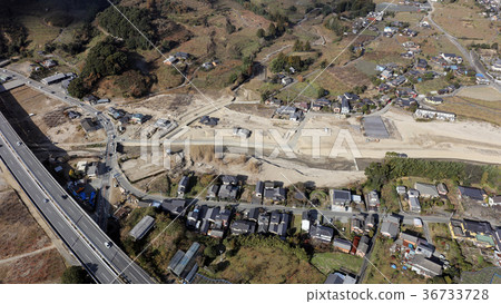Five months after the heavy rain disaster in northern Kyushu, taken in December 2017 (Asakura City, Fukuoka Prefecture) Five months after the heavy rain disaster in northern Kyushu, taken in December 2017 (Asakura City, Fukuoka Prefecture) 36733728