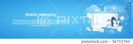 Mobile Marketing Concept Business Horizontal 36733740