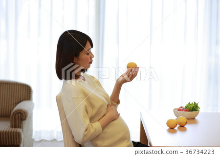 看檸檬的產科婦女 36734223