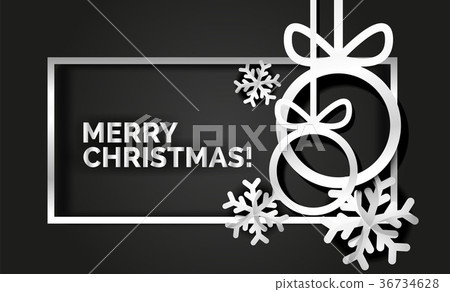 Christmas ball greeting card, New Year Christmas ball greeting card, New Year 36734628