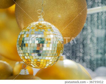 Golden Christmas ball in merry christmas Golden Christmas ball in merry christmas 36735012