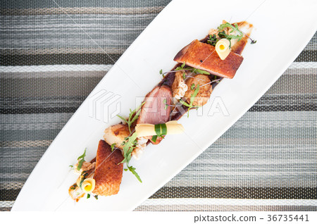 Roasted duck breast and balsamic sauce 36735441