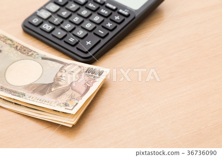 Calculator and money Calculator and money 36736090