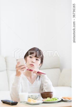 Breakfast smartphone 36736165