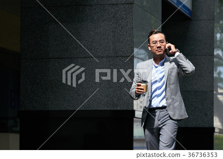 Businessman on the phone Businessman on the phone 36736353