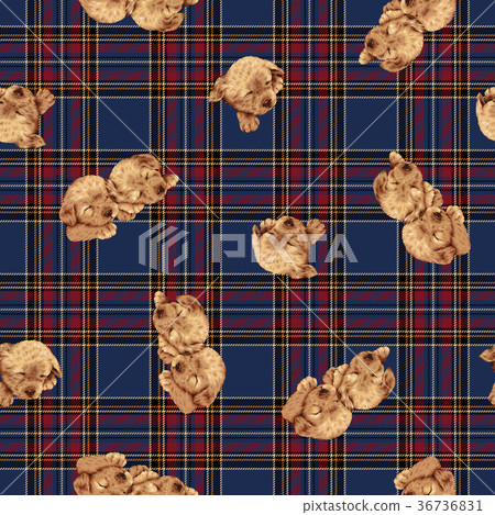 Cute dog pattern Cute dog pattern 36736831