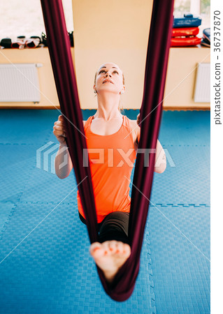 Sportswear streching training woman gym concept. Sportswear streching training woman gym concept. 36737870