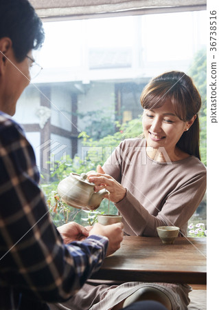 夫妻，丈夫，妻子，約會 36738516