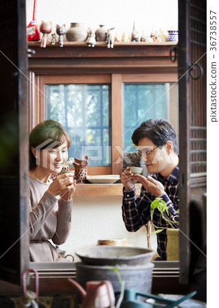 夫妻，丈夫，妻子，約會 36738557