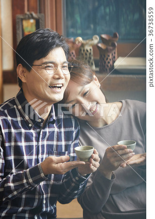 夫妻，丈夫，妻子，約會 36738559