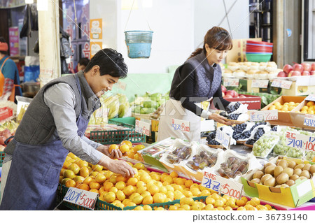 中年，商人，傳統市場 36739140