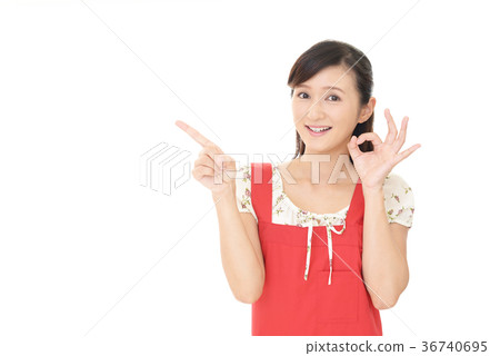 A woman with a smile A woman with a smile 36740695