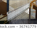 Silk fabric, hand weaving yarn process in Thailand 36741779